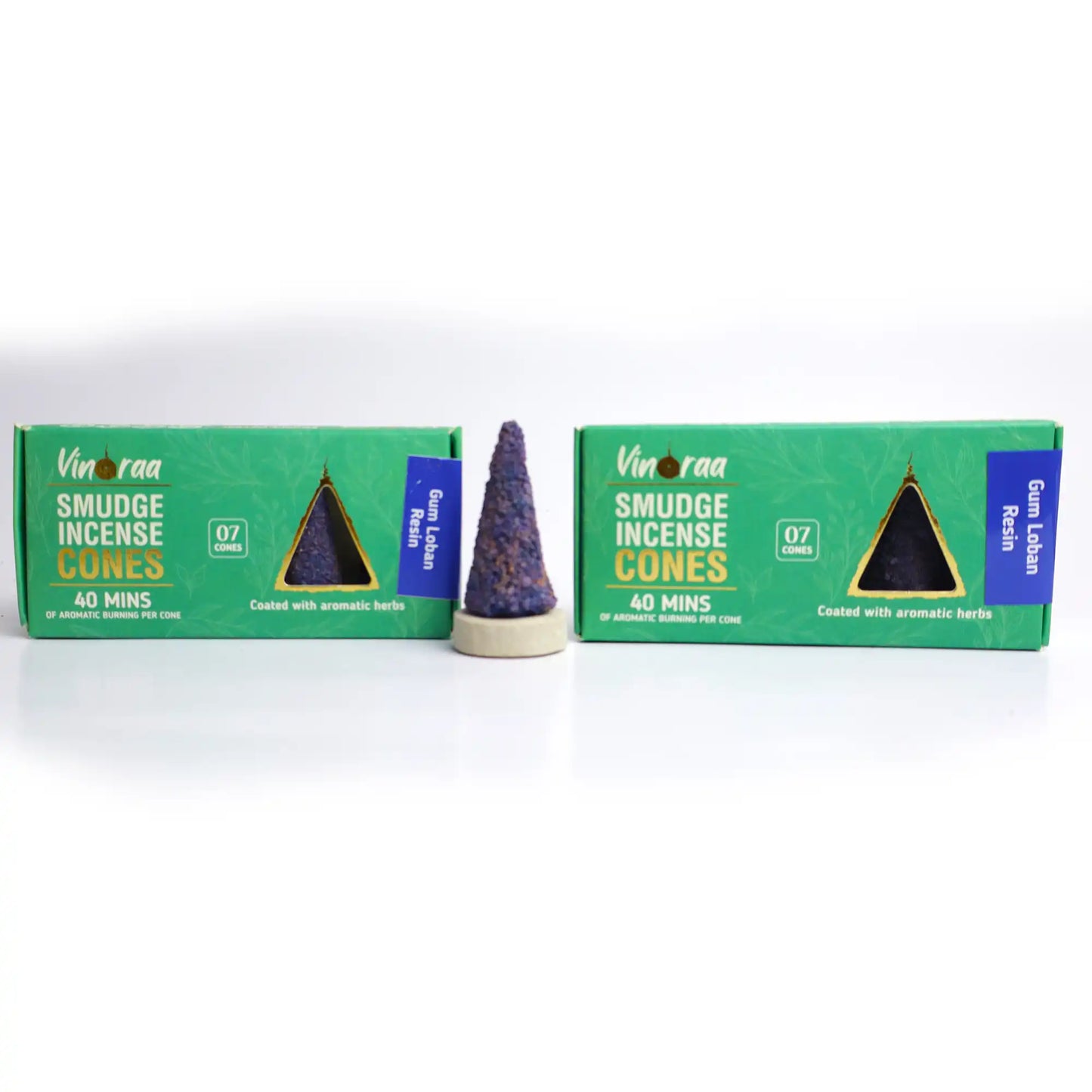 Crystal smudge cones for cleansing and rituals