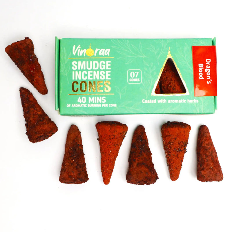 Dragon’s Blood Crystal Smudge Incense Cones