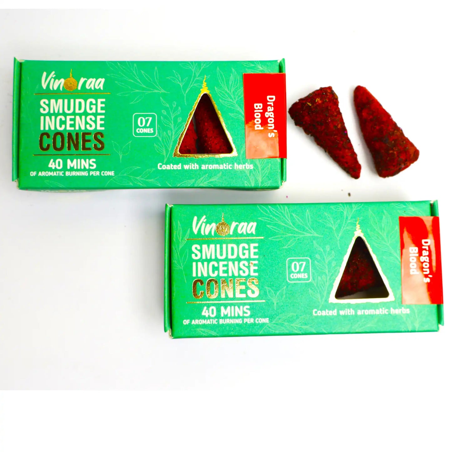Handcrafted dragon’s blood crystal incense cones