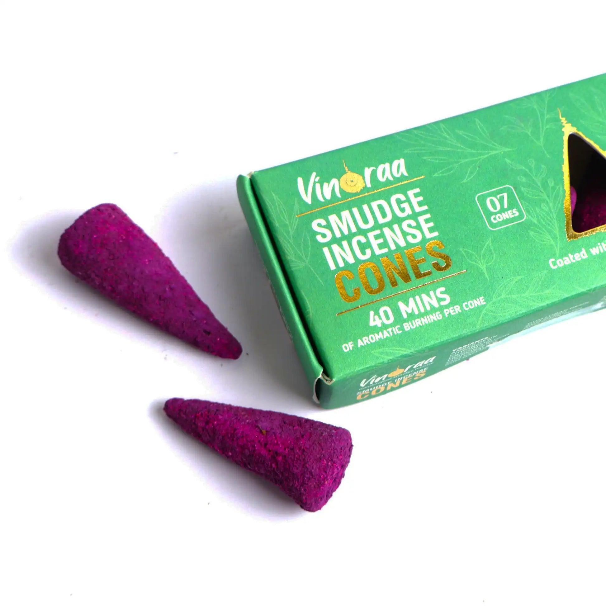 Gum copal resin incense cones burning