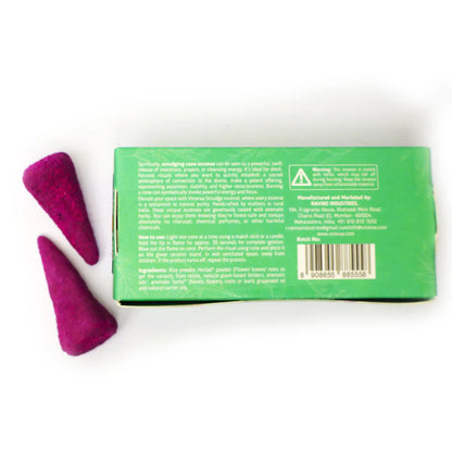 Handcrafted gum copal resin crystal incense cones