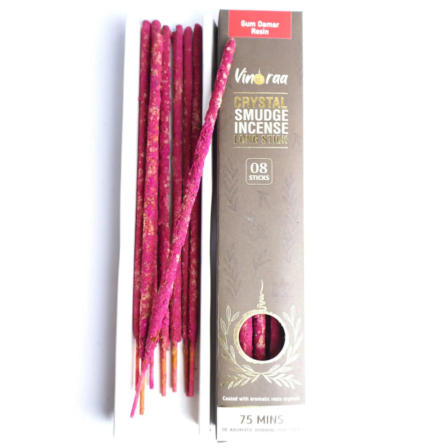 Natural gum damar resin crystal smudge incense sticks