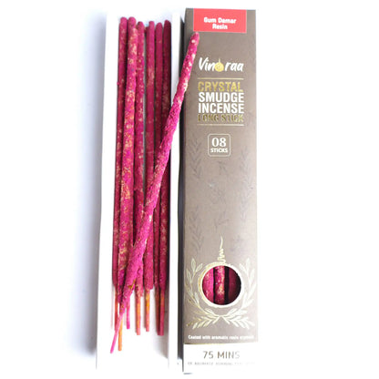 Natural gum damar resin crystal smudge incense sticks