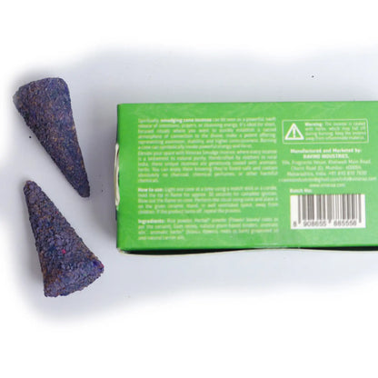 Loban resin crystal incense cones for meditation