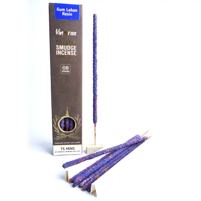 Gum Loban resin crystal smudge incense long sticks pack of 8
