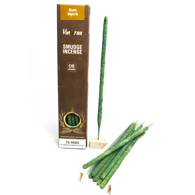 Gum Myrrh Crystal Smudge Incense