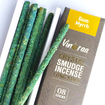 Gum Myrrh smudge incense long sticks for meditation