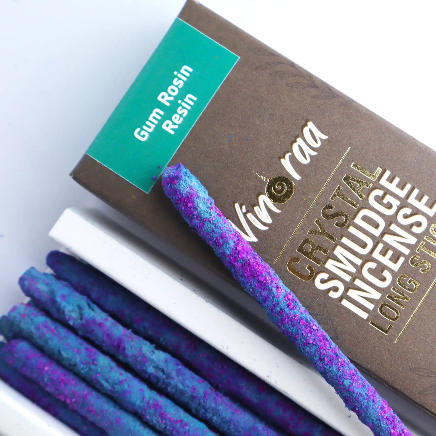 Handcrafted Gum Rosin resin crystal smudge incense sticks