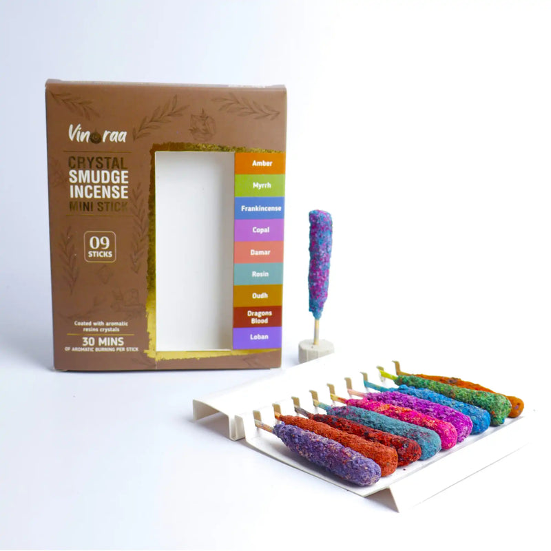 Mini Crystal Smudge Incense Sticks