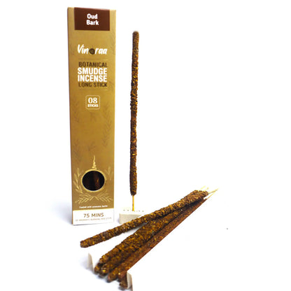 Oud bark botanical smudge incense for cleansing