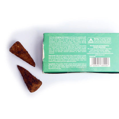 Oud Bark Crystal Smudge Incense Cones