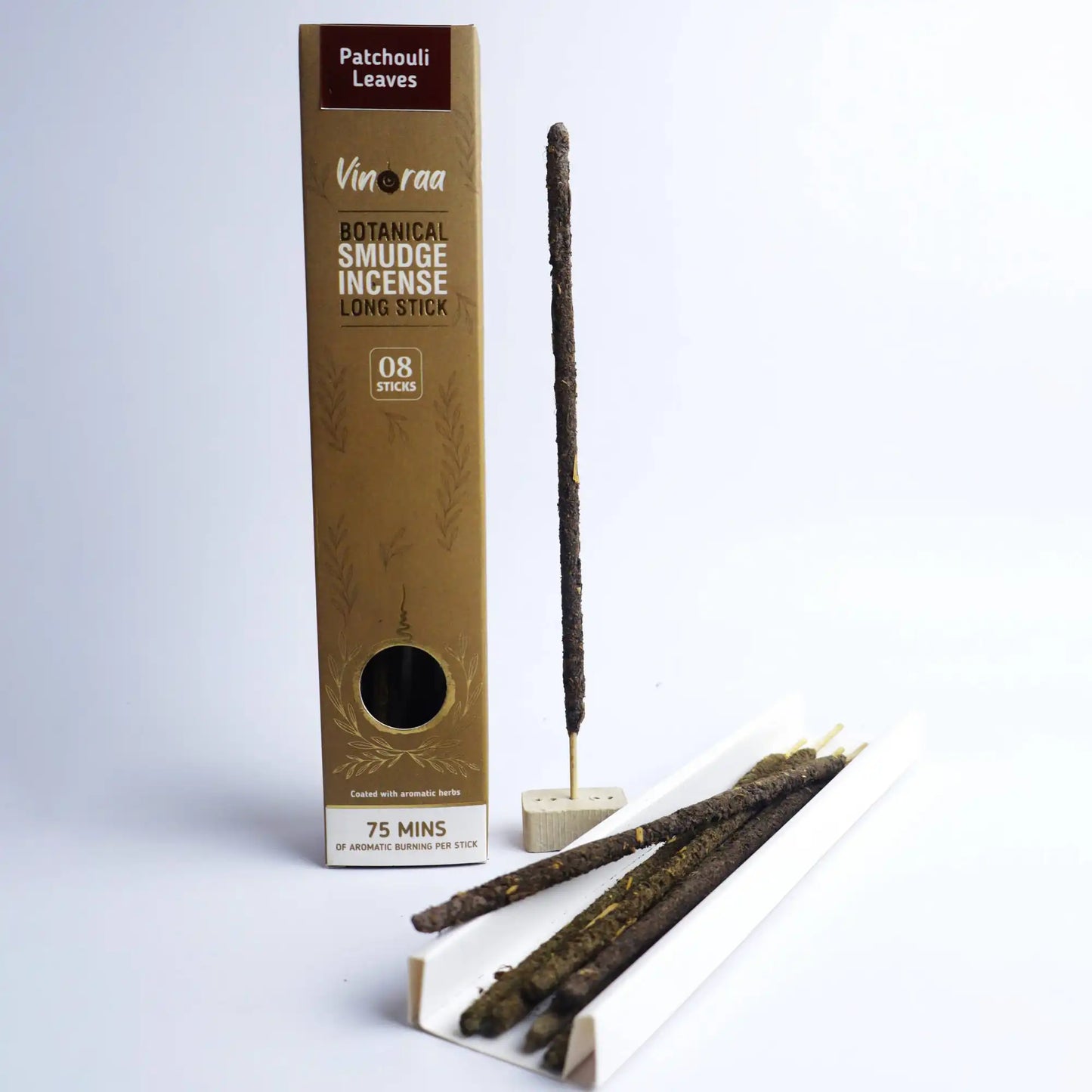 Natural patchouli botanical smudge incense sticks