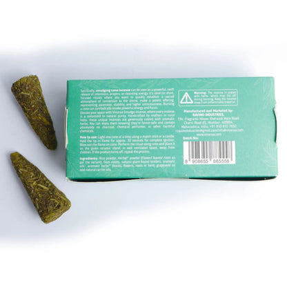 Rosemary smudge incense cones for meditation