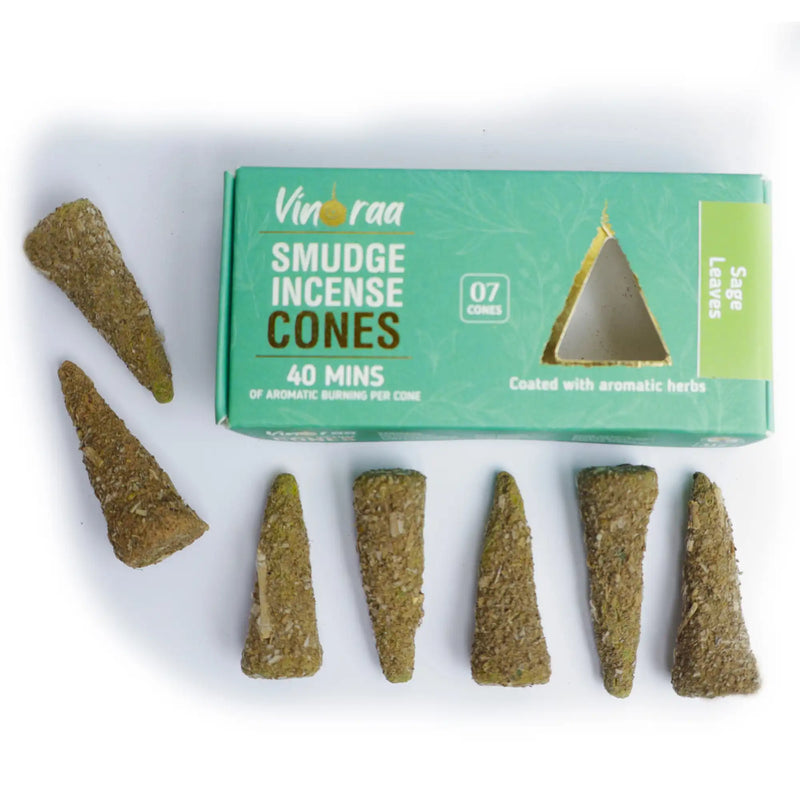 Sage Leaves Botanical Smudge Incense Cones