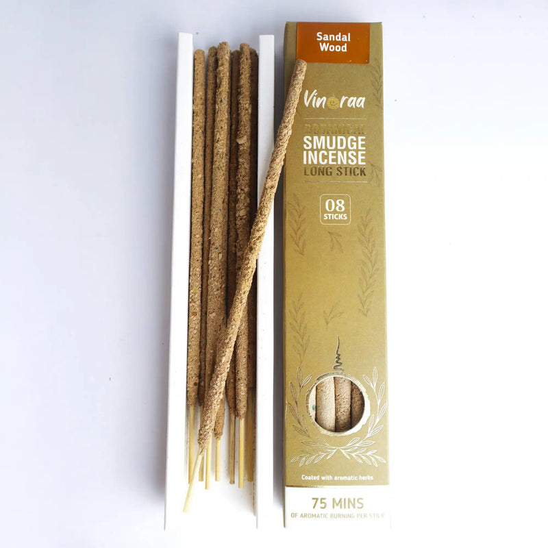 Sandalwood Botanical Smudge Incense Long Sticks
