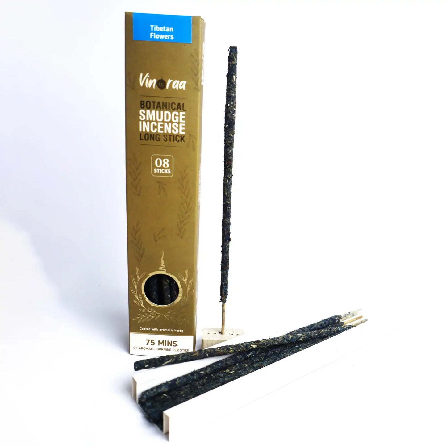 Tibetan flowers smudge incense long sticks for meditation